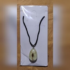 1× Natural Insect Pendants Custom Necklace Vintage Rope Necklace